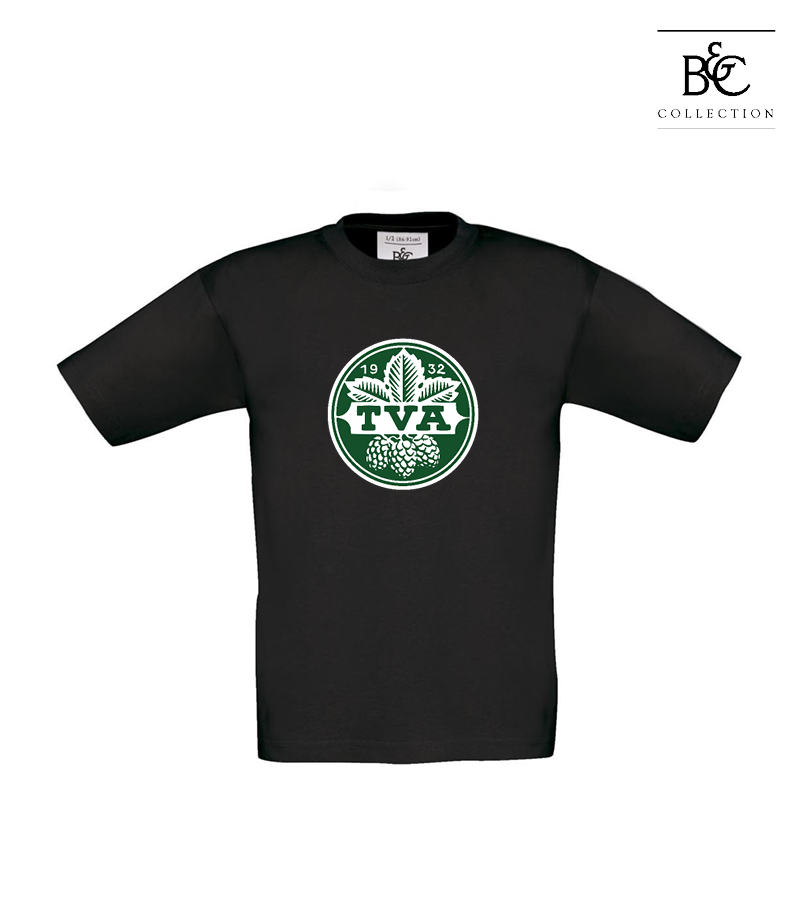 B&C Kinder T-Shirt Black "Anton Frontprint"