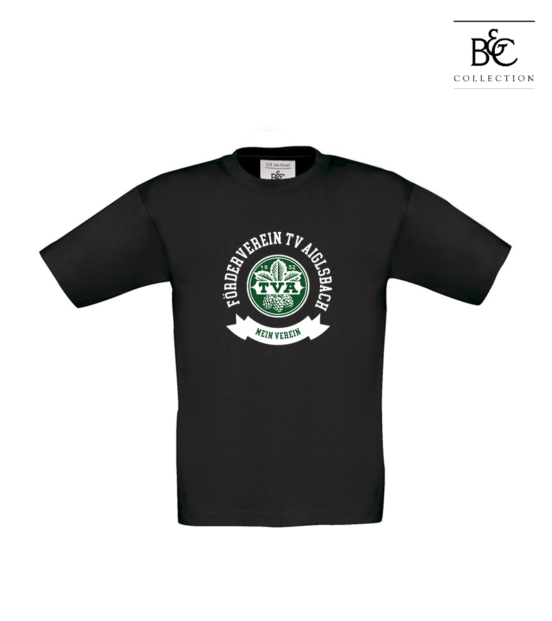 B&C Kinder T-Shirt Black "Bono"