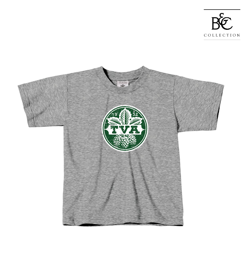 B&C Kinder T-Shirt Sports Grey "Uwe Frontprint"