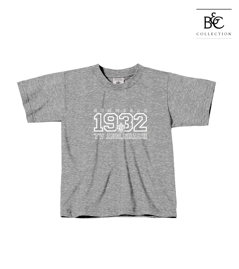 B&C Kinder T-Shirt Sports Grey "Jacob"