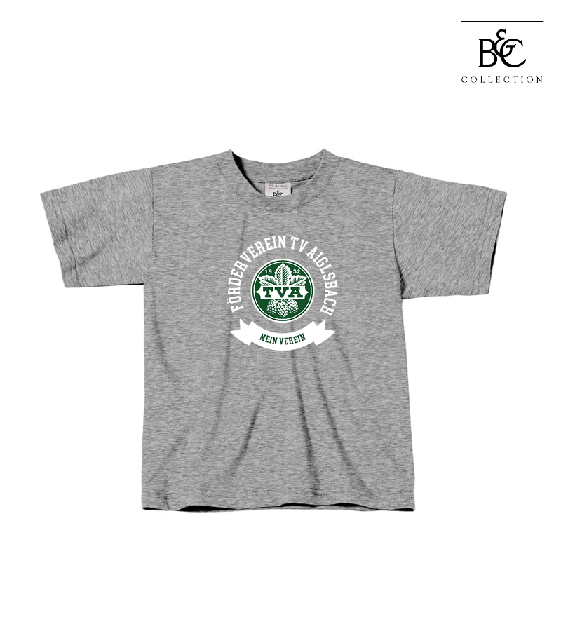 B&C Kinder T-Shirt Sports Grey "Bono"
