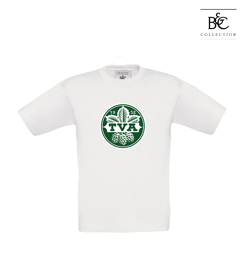 B&C Kinder T-Shirt White "Anton Frontprint"