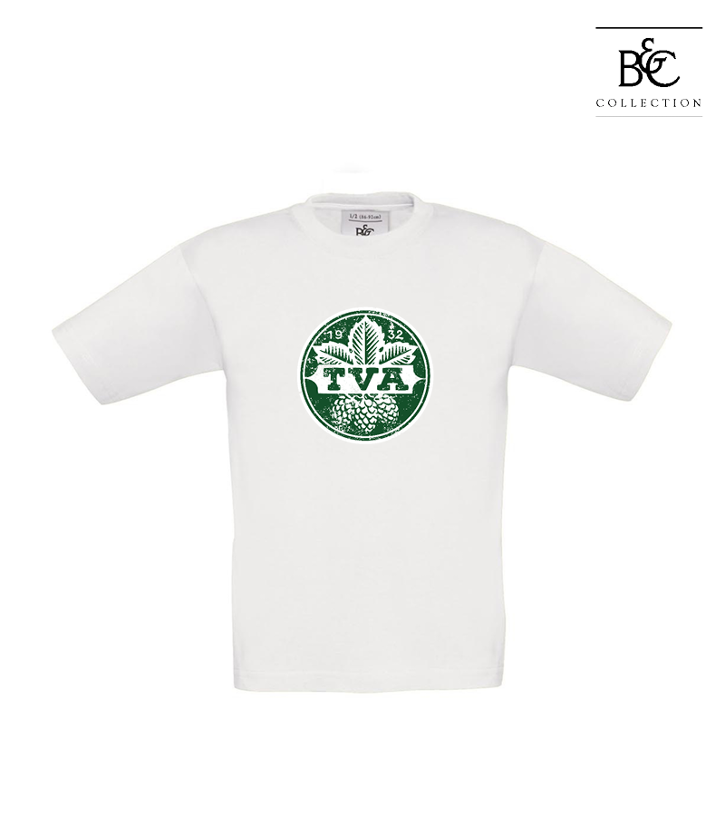 B&C Kinder T-Shirt White "Uwe Frontprint"