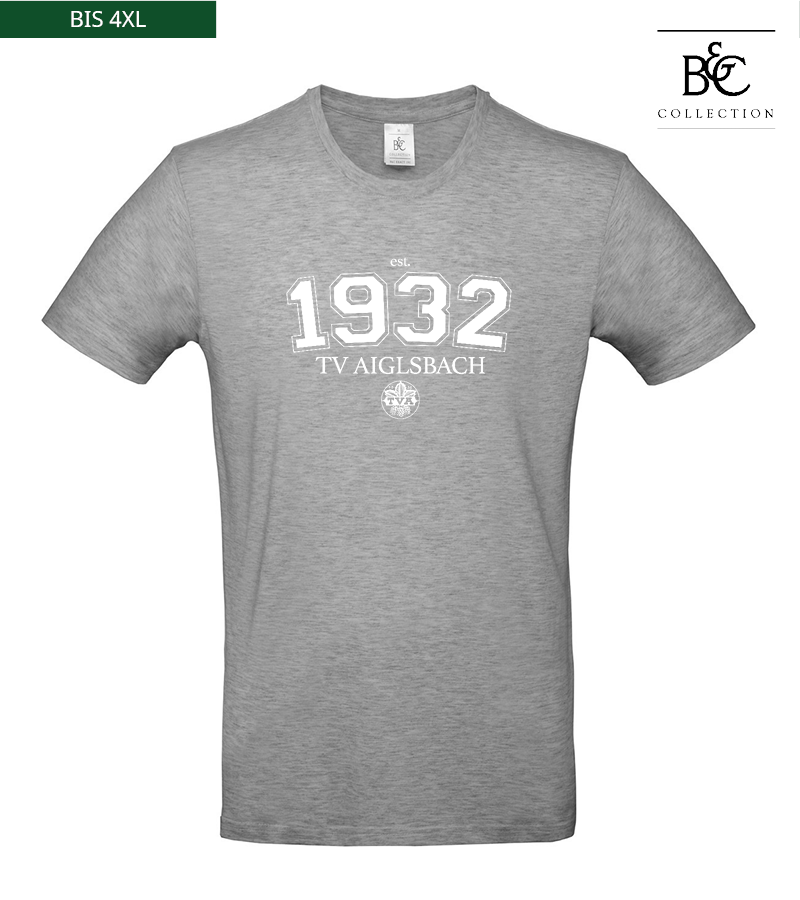 B&C Herren T-Shirt Sports Grey "Isack"