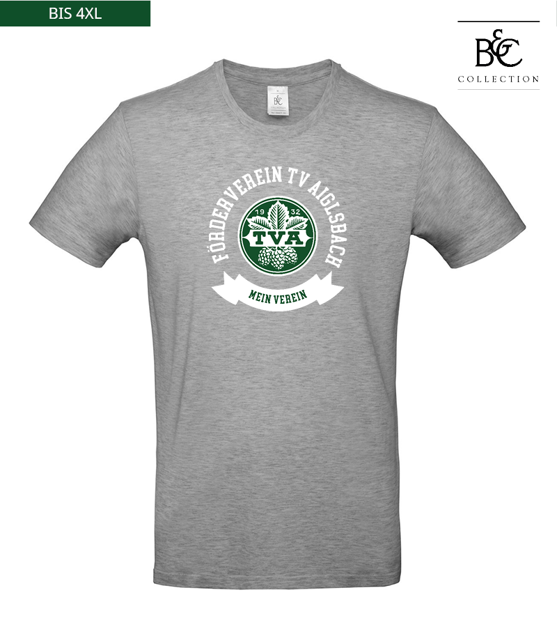 B&C Herren T-Shirt Sports Grey "Bono"