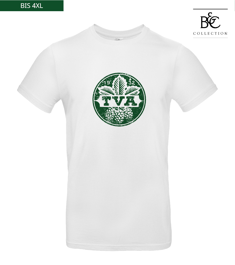 B&C Herren T-Shirt White "Uwe Frontprint"