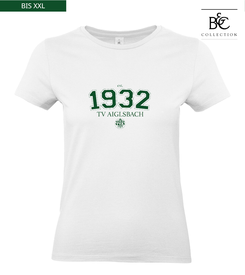 B&C Damen T-Shirt White "Isack"