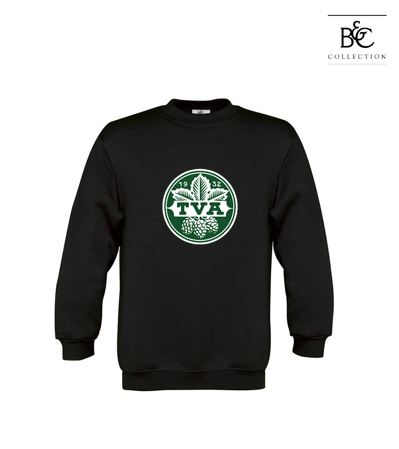 B&C Kinder Sweatshirt Black "Anton Frontprint"