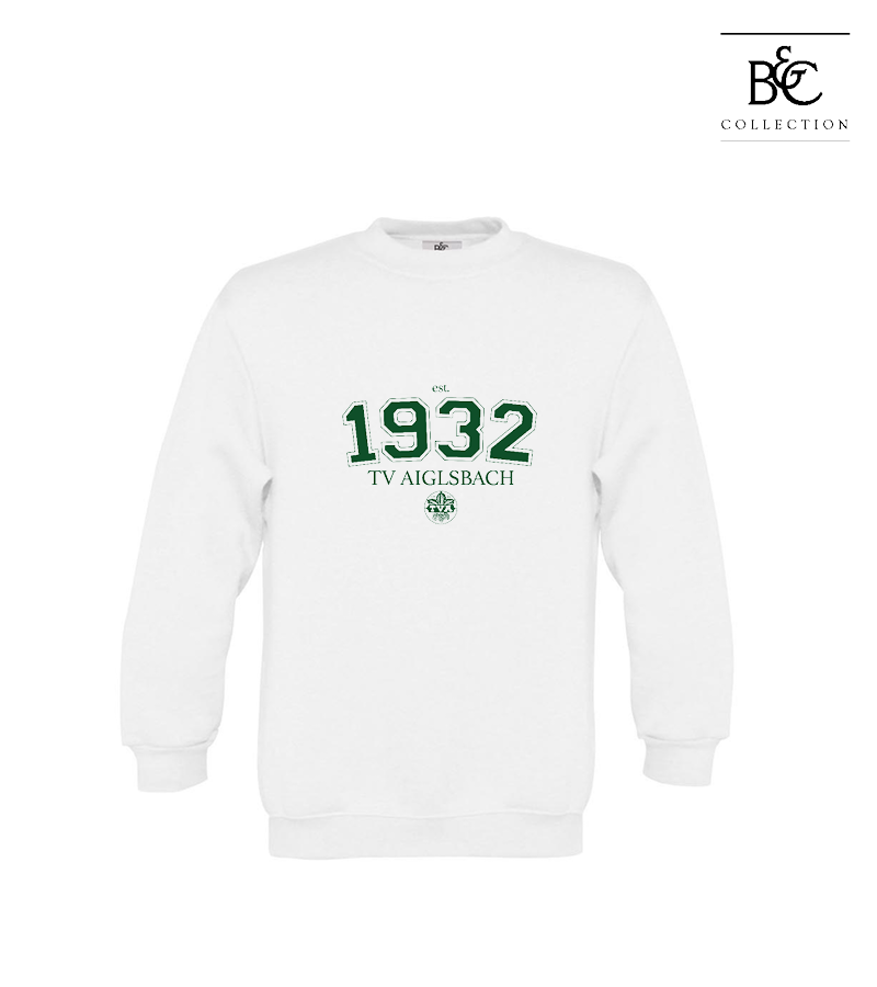 B&C Kinder Sweatshirt White "Isack"