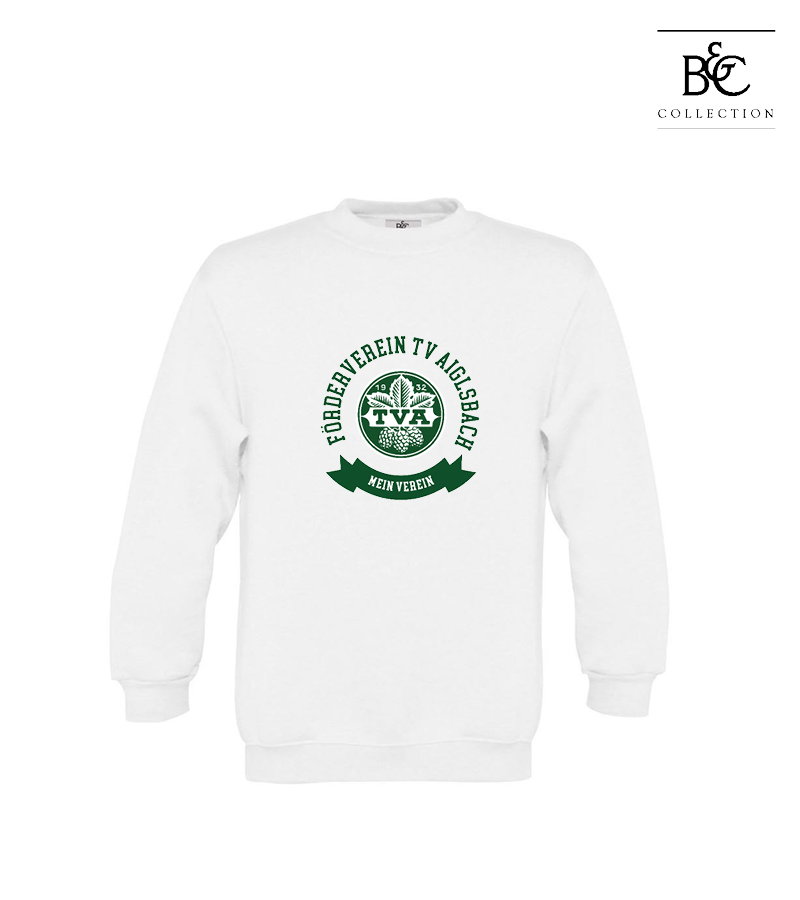 B&C Kinder Sweatshirt White "Bono"