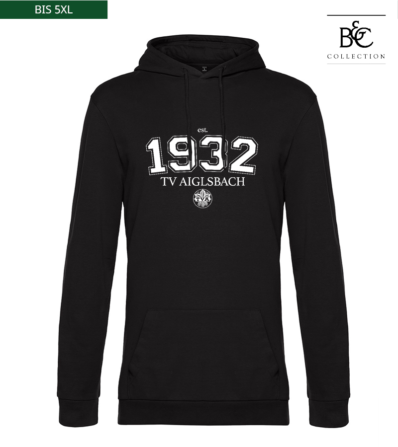 B&C Herren Hoodie Black Pure "Isack"