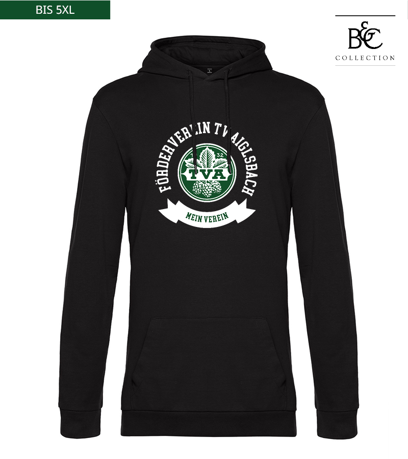 B&C Herren Hoodie Black Pure "Bono"