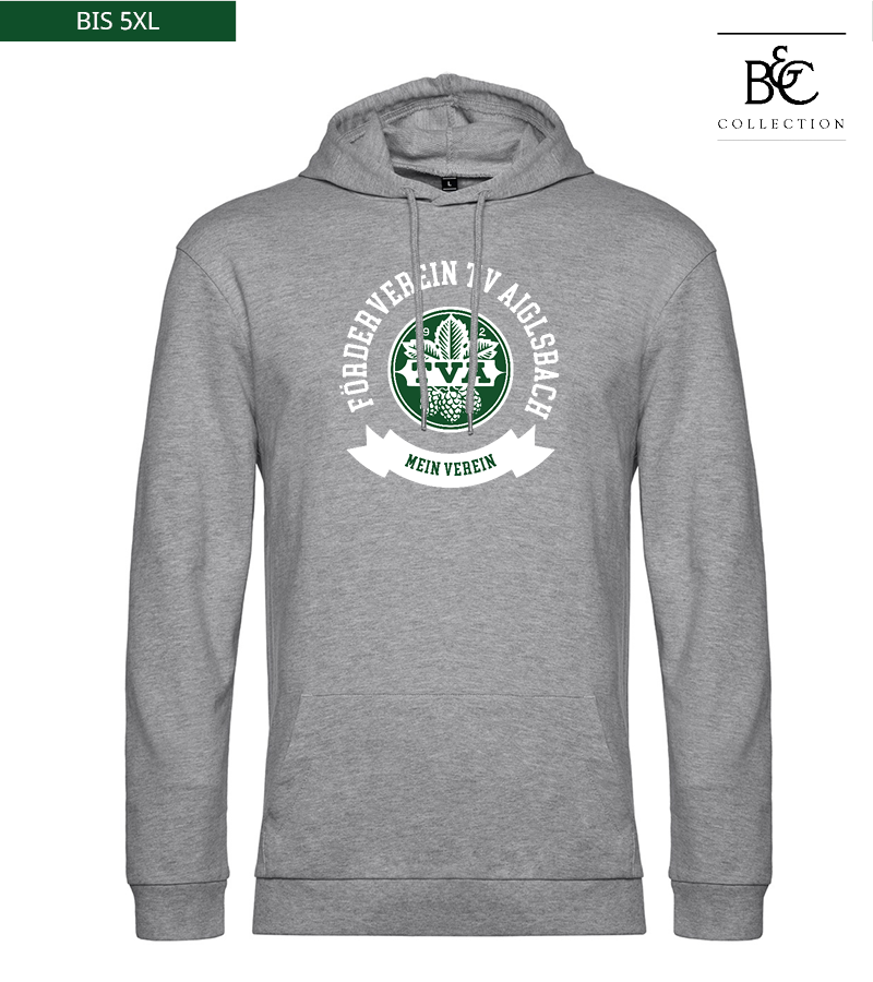 B&C Herren Hoodie Heather Grey "Bono"