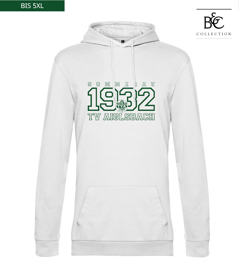 B&C Herren Hoodie White "Jacob"