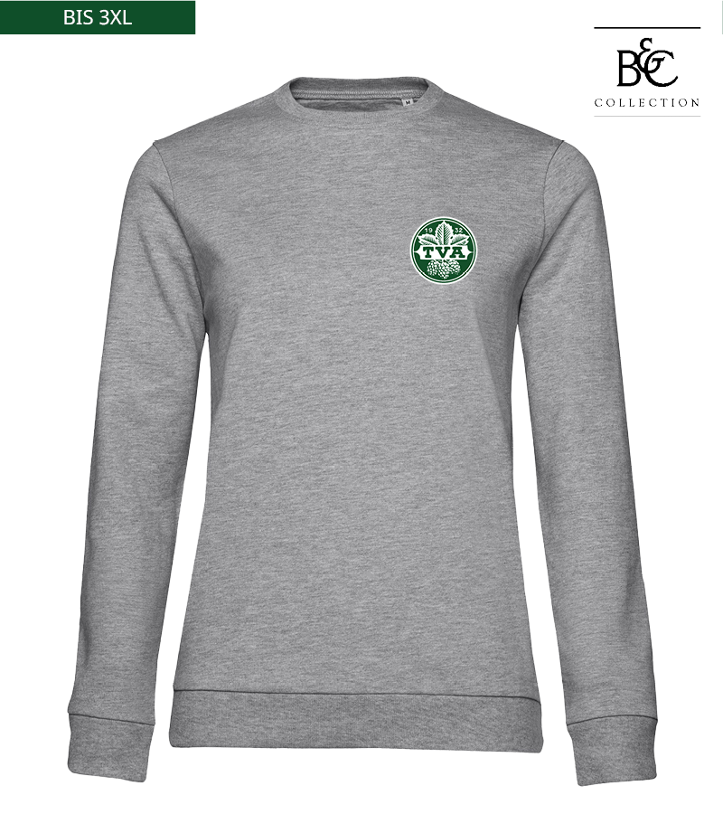 B&C Damen Sweatshirt Heather Grey "Anton"