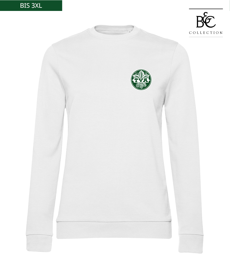 B&C Damen Sweatshirt White "Anton"