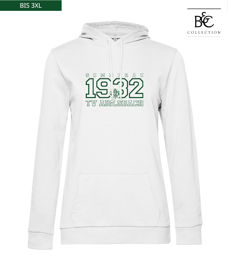 B&C Damen Hoodie White "Jacob"