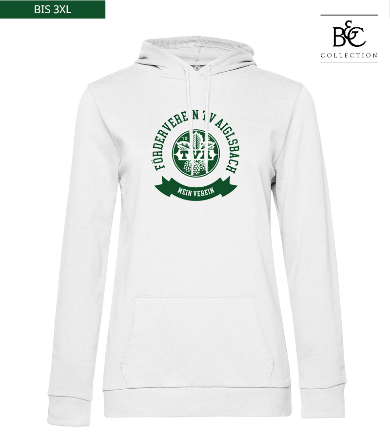 B&C Damen Hoodie White "Bono"
