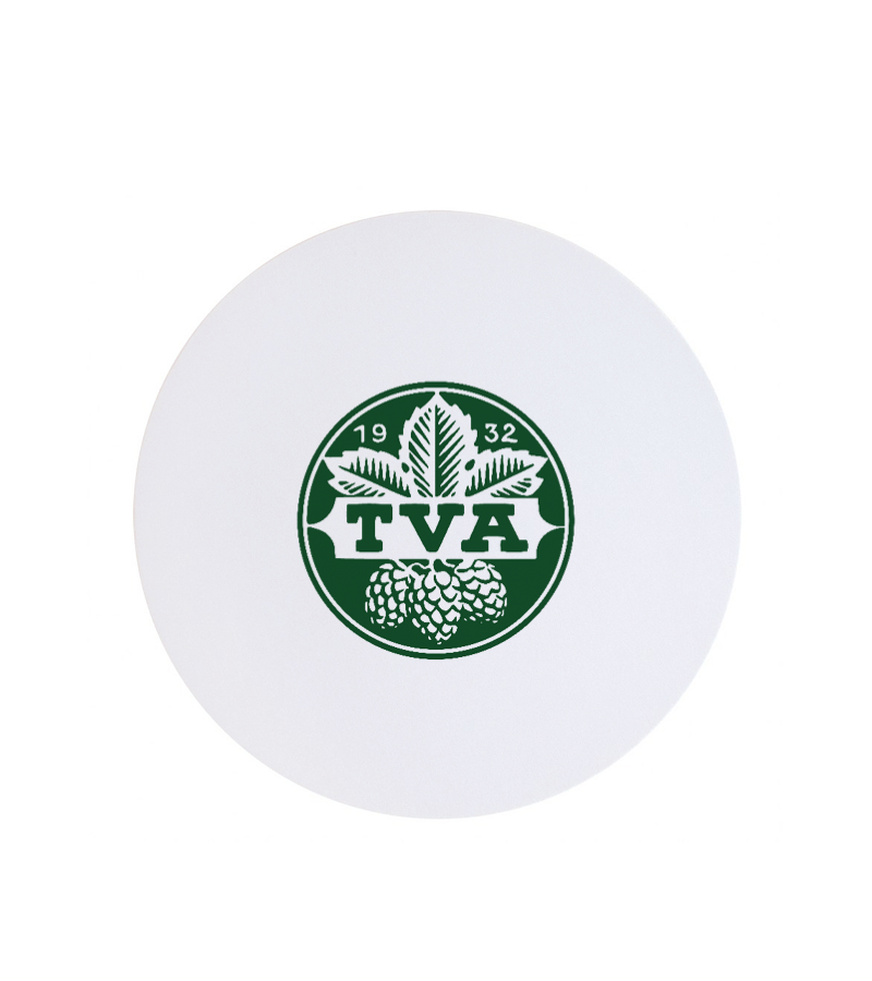 Textil Mousepad Rund White "Anton"