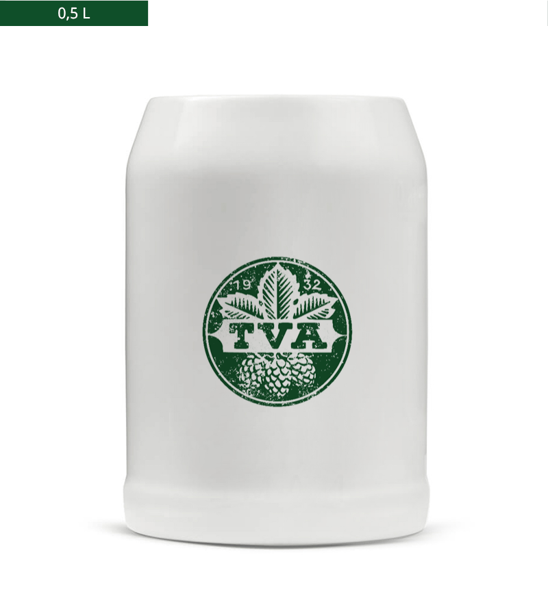 Bierkrug 0,5l White "Uwe" A