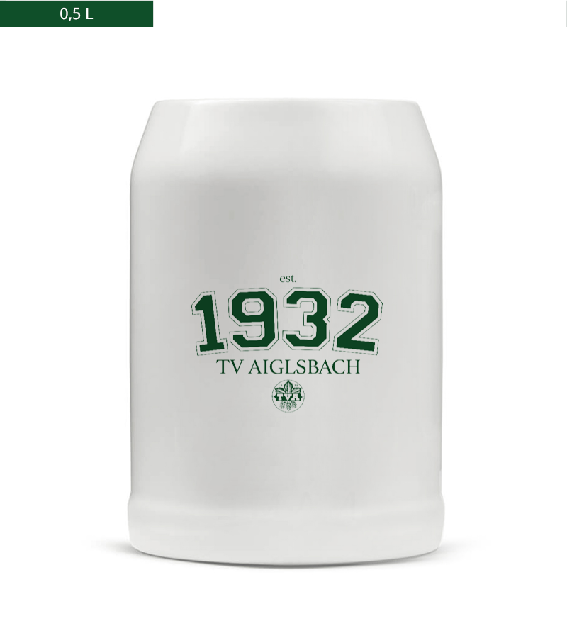 Bierkrug 0,5l White "Isack" A
