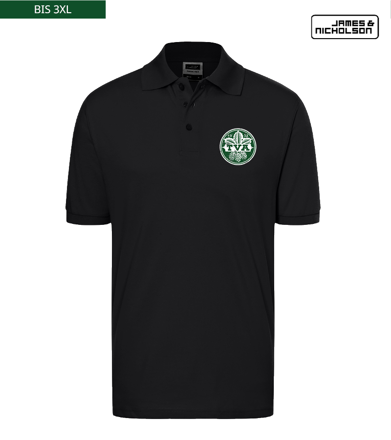 J+N Herren Polo-Shirt Black "Uwe"