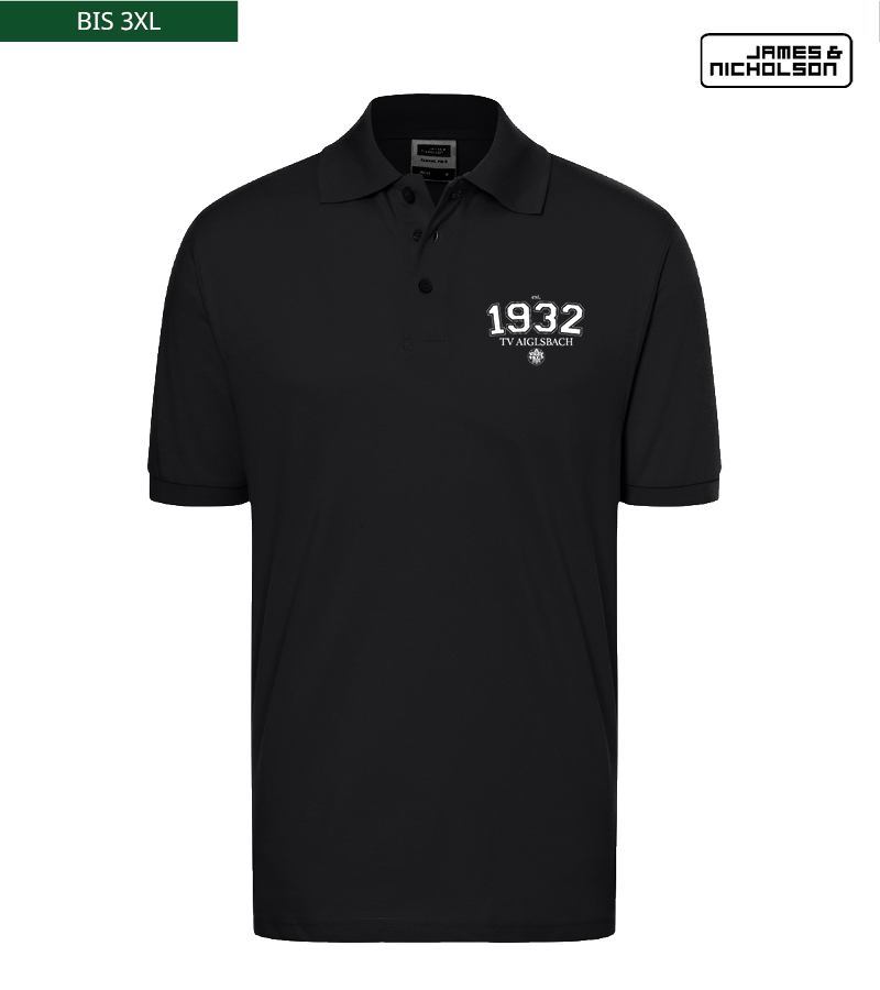 J+N Herren Polo-Shirt Black "Isack"