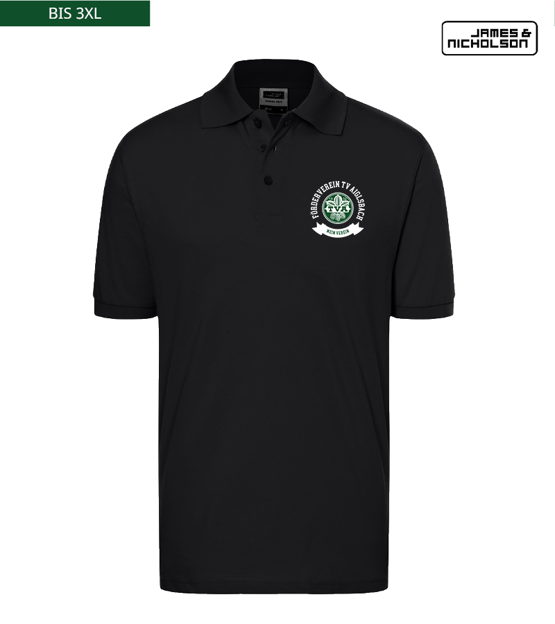 J+N Herren Polo-Shirt Black "Bono"