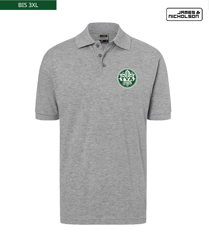 J+N Herren Polo-Shirt Heather Grey "Anton"