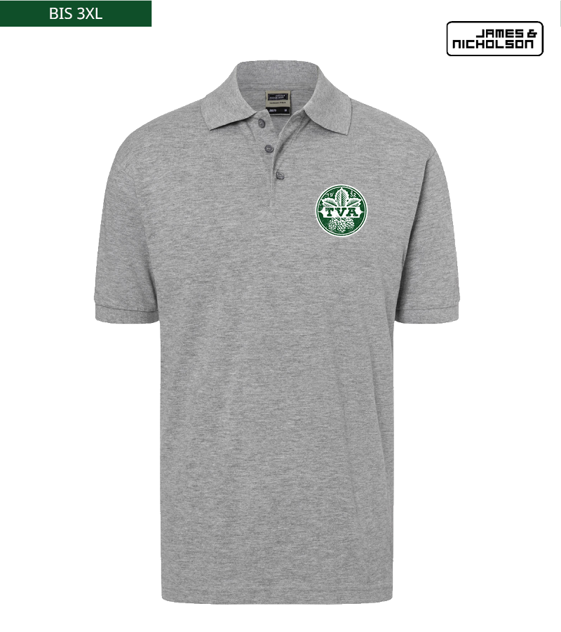 J+N Herren Polo-Shirt Heather Grey "Uwe"