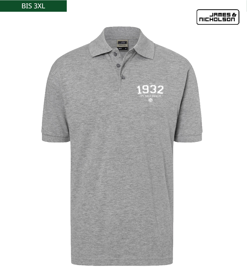 J+N Herren Polo-Shirt Heather Grey "Isack"