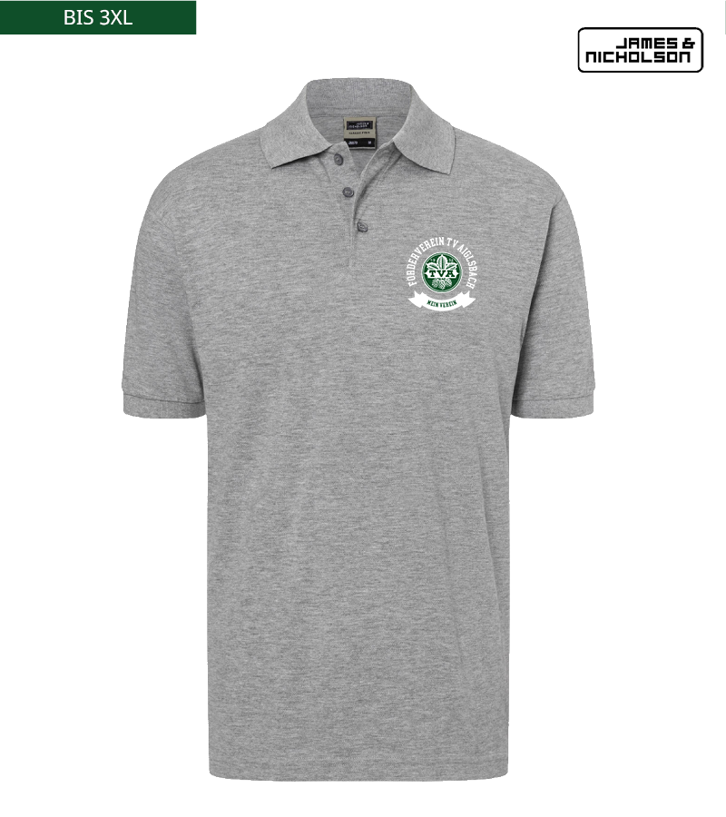 J+N Herren Polo-Shirt Heather Grey "Bono"