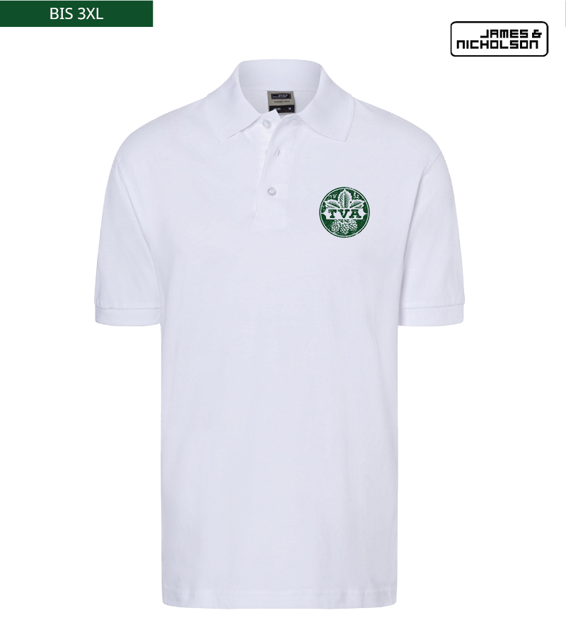 J+N Herren Polo-Shirt White "Uwe"