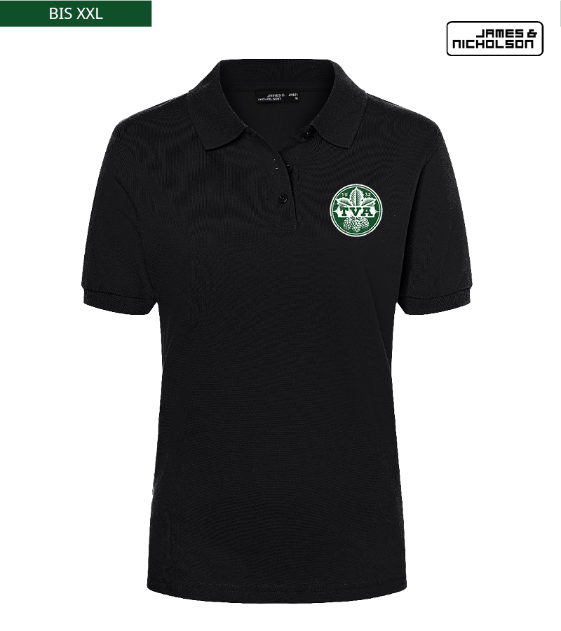 J+N Damen Polo-Shirt Black "Uwe"