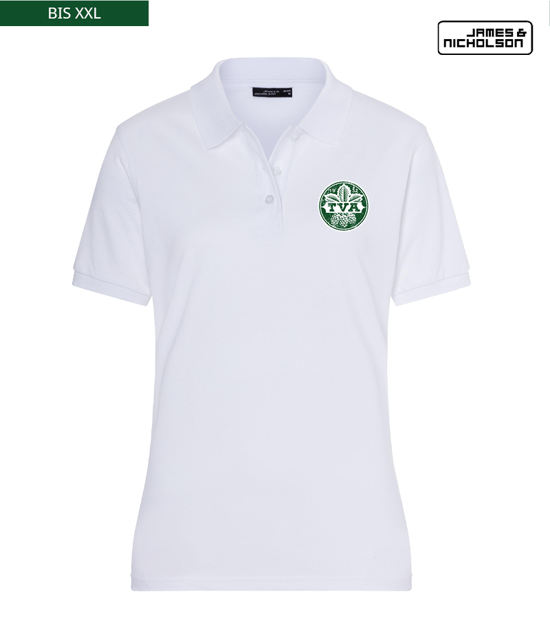 J+N Damen Polo-Shirt White "Uwe"
