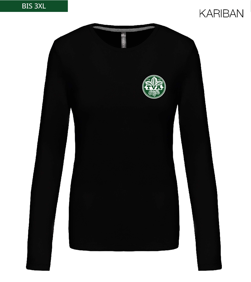 Kariban Damen Langarmshirt Black "Anton"