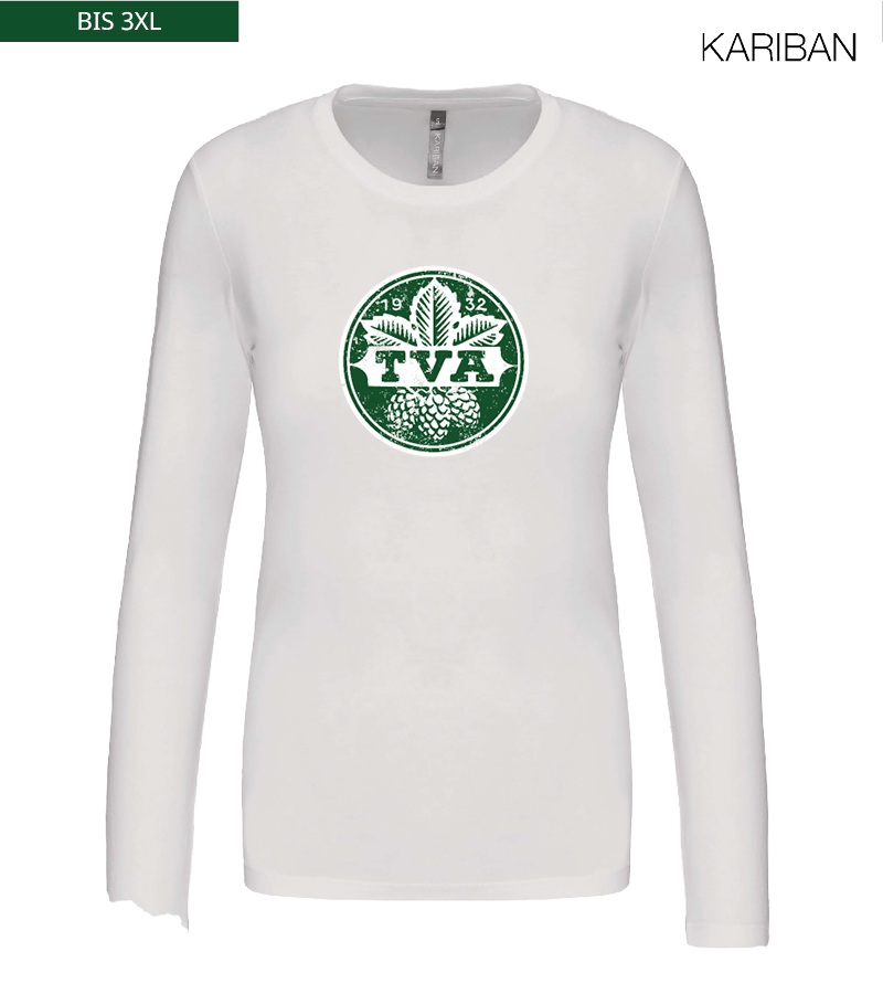Kariban Damen Langarmshirt White "Uwe Frontprint"