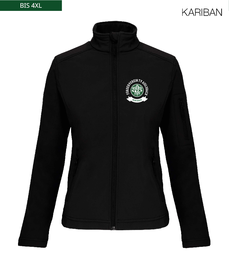 Kariban Damen Softshelljacke Black "Bono"