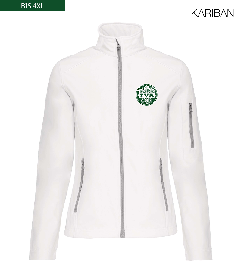 Kariban Damen Softshelljacke White "Anton"