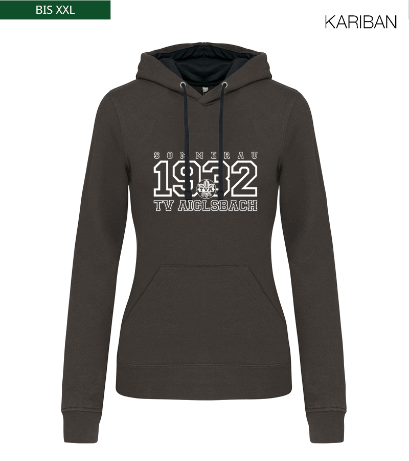 Kariban Damen Hoodie Dark Grey Black "Jacob"