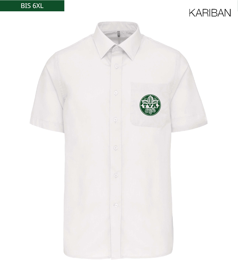 Kariban Herren Kurzarmhemd White "Anton"