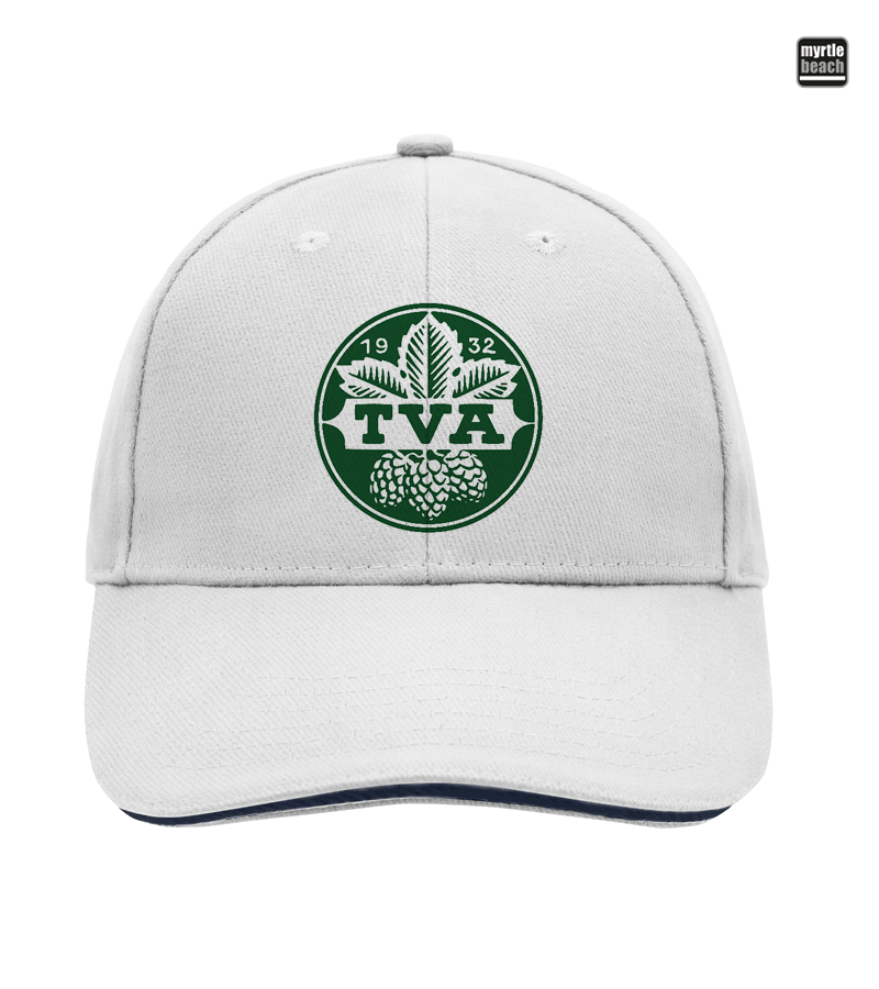 Myrtle Beach Unisex 6 Panel Sandwich Cap White "Anton"