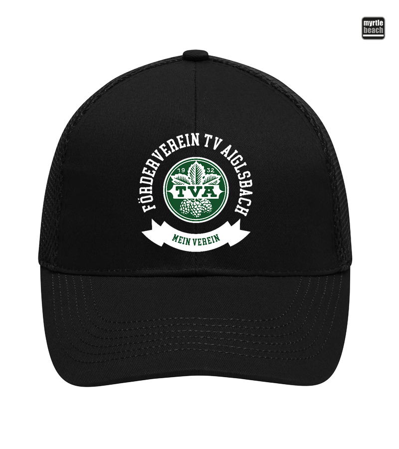 Myrtle Beach Unisex 6 Panel Air Mesh Cap Black "Bono"