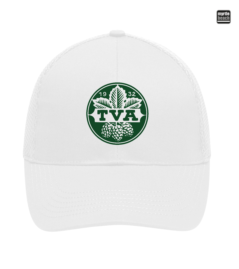 Myrtle Beach Unisex 6 Panel Air Mesh Cap White "Anton"