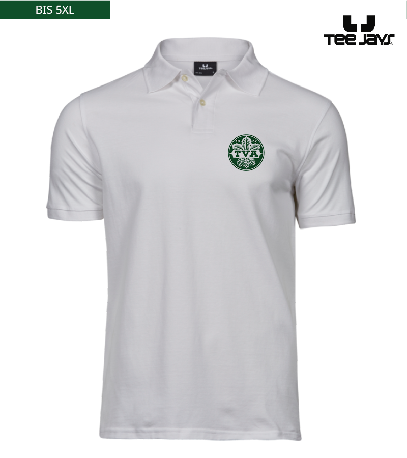 Tee Jays Herren Heavy Polo-Shirt White "Anton"